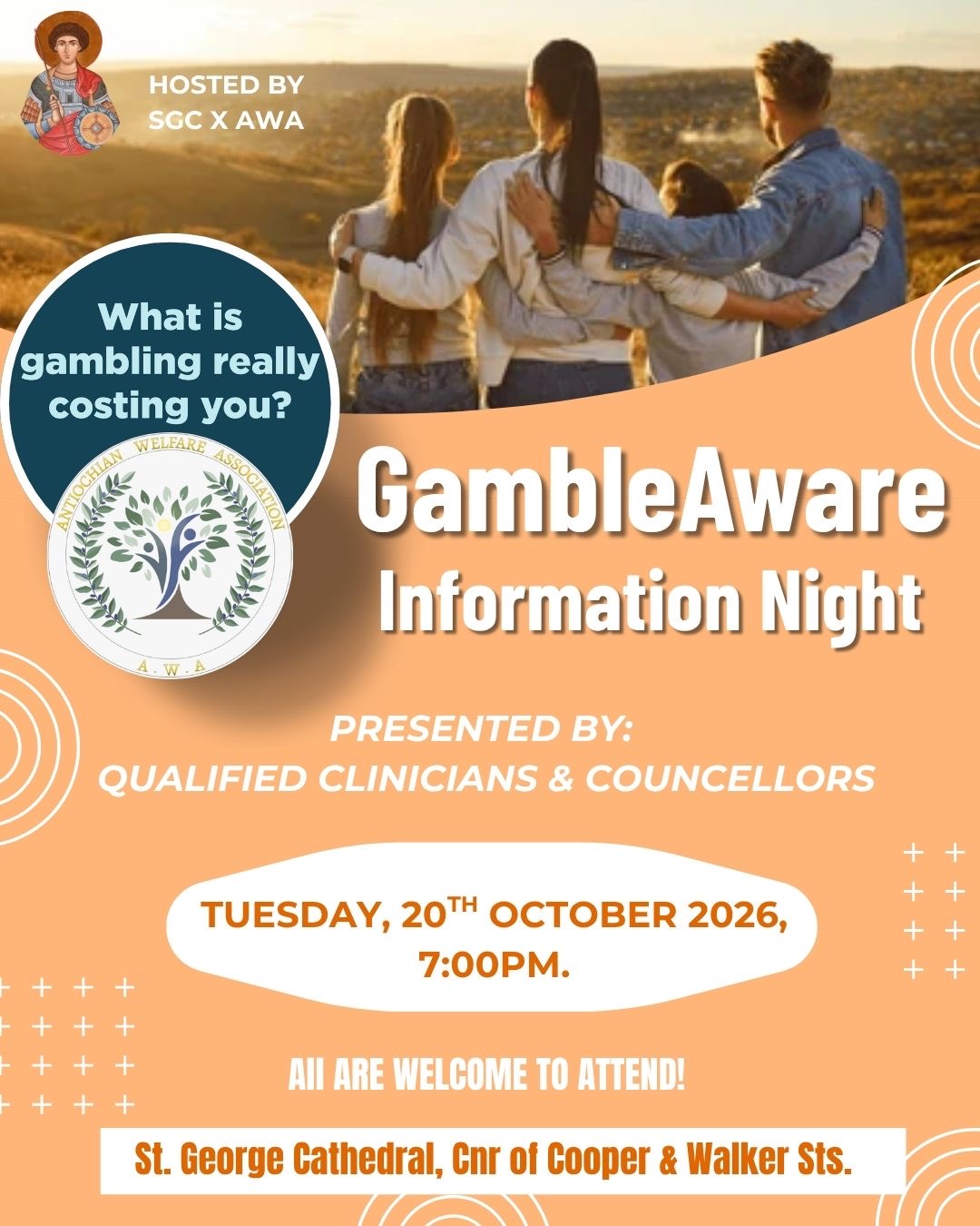 Poster for GambleAware Information Night